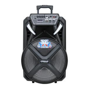 CAJA AMPLIFICADA  PORTATIL 15 40000W CON LED - DESC