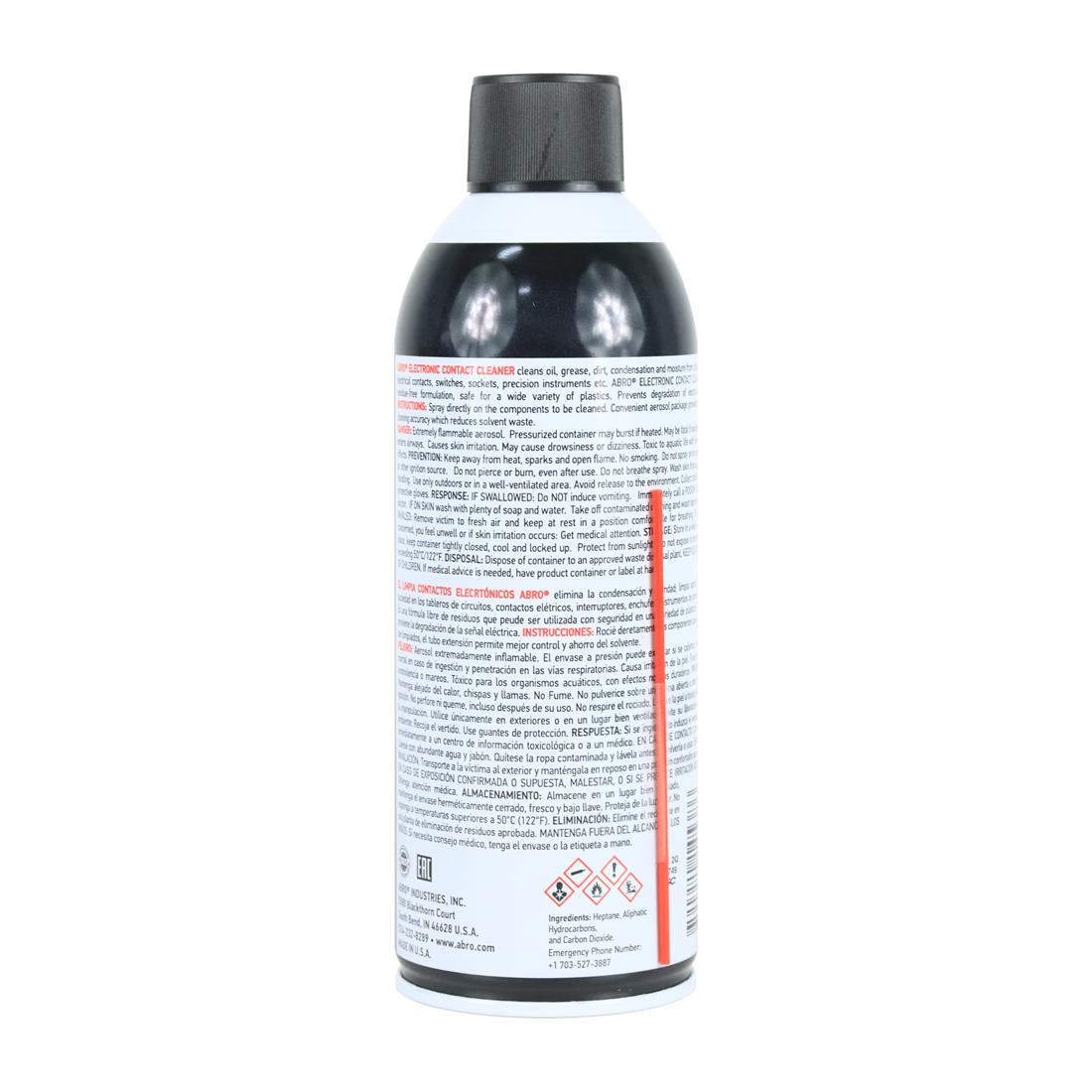 Limpia Contactos Abro Ec-833 Spray Multifuncional 283g 10oz