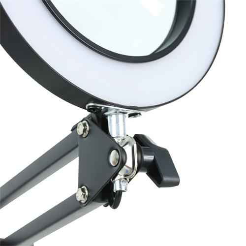 LUPA CON LAMPARA LED DE MESA BRAZO EXTENSIBLE