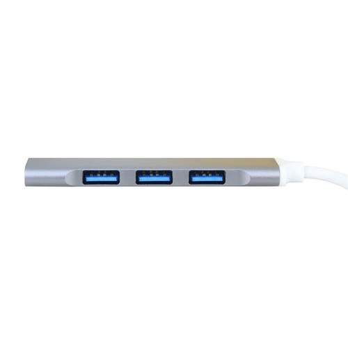 CONCENTRADOR HUB TIPO-C CON 3 USB 2.0 + 1 USB 3.0