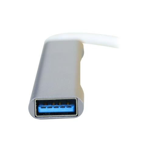 CONCENTRADOR HUB TIPO-C CON 3 USB 2.0 + 1 USB 3.0
