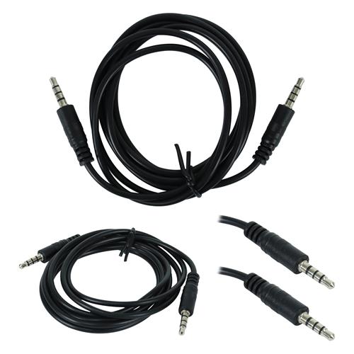 CABLE AUDIO 1 PLUG 3.5 X 1 PLUG 3.5 4 POLOS 1.5MT