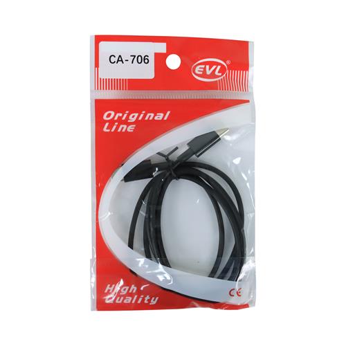 CABLE TIPO C X TIPO C NEGRO 1MT
