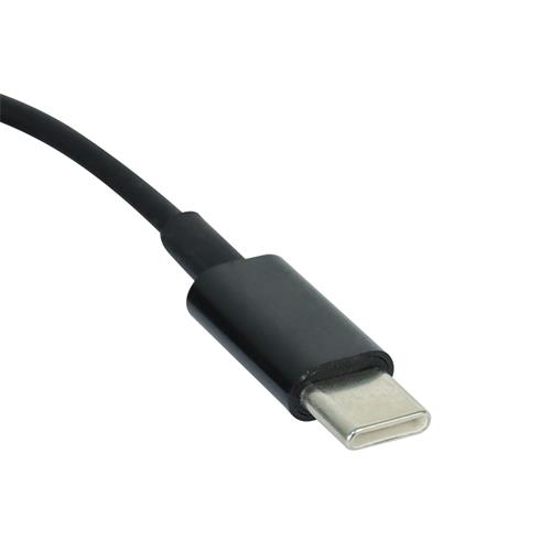 CABLE TIPO C X TIPO C NEGRO 1MT