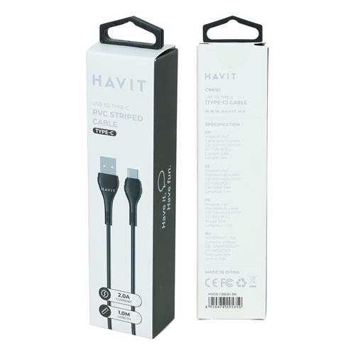 CABLE USB MACHO X TIPO C NEGRO 1MT