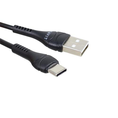 CABLE USB MACHO X TIPO C NEGRO 1MT