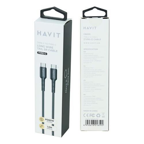 CABLE TIPO C X TIPO C NEGRO 1MT