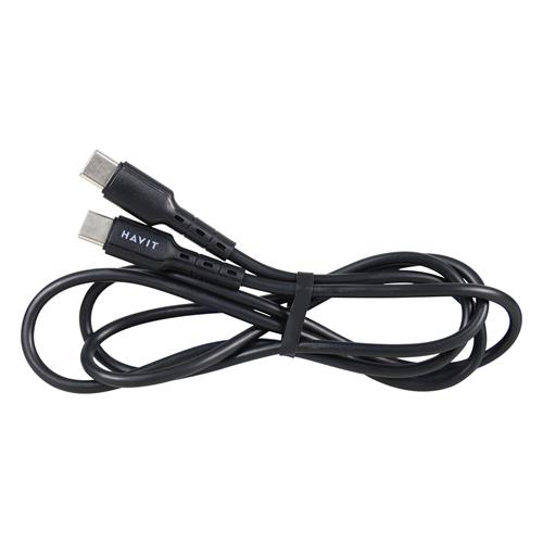 CABLE TIPO C X TIPO C NEGRO 1MT