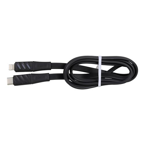 CABLE TIPO C X LIGHTNING  CON LUZ INDICADORA DE CARGA NEGRO 1MT