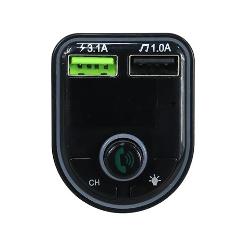 TRANSMISOR FM PARA CARRO CON CARGADOR/USB MP3/BT