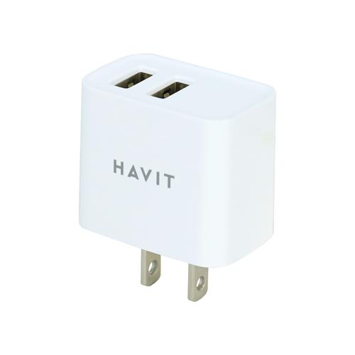 ADAPTADOR DE CORRIENTE  INTELIGENTE FIJO 5V-2.4A C/2 USB