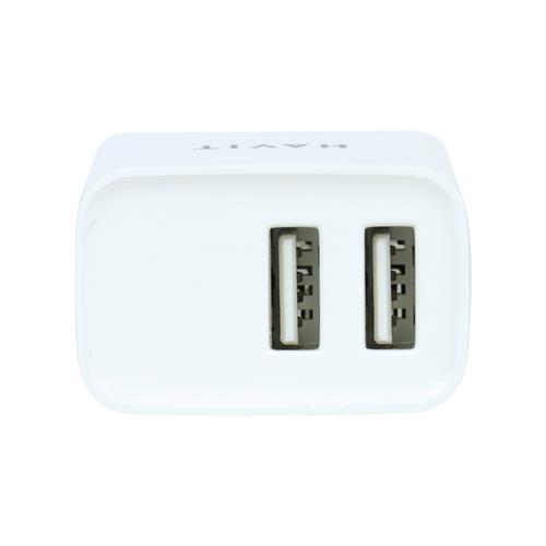 ADAPTADOR DE CORRIENTE  INTELIGENTE FIJO 5V-2.4A C/2 USB