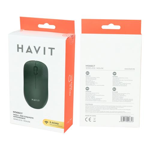 MOUSE INALAMBRICO 2.4G CON NANO RECEPTOR NEGRO