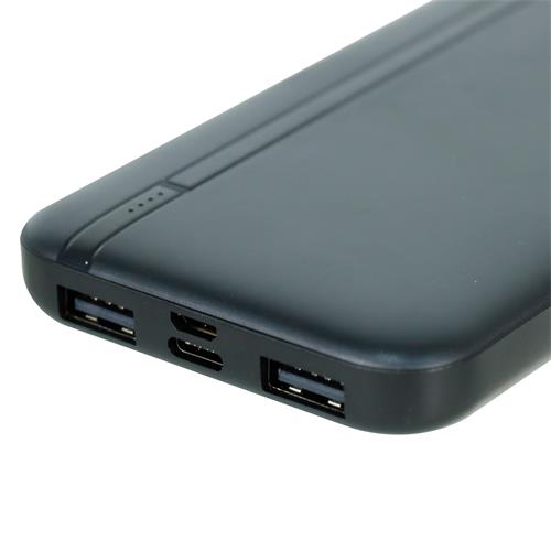 CARGADOR PORTATIL USB 10000MA NEGRO
