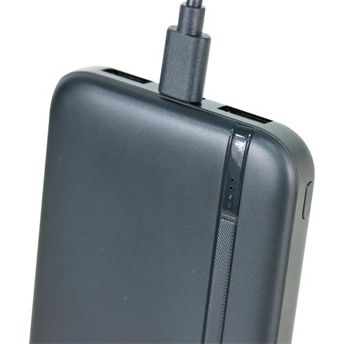 CARGADOR PORTATIL USB 10000MA NEGRO