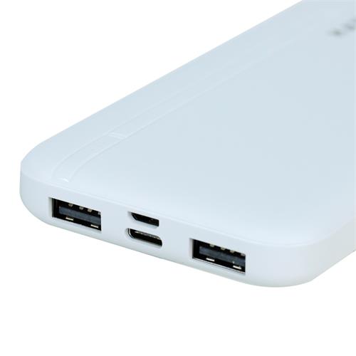 CARGADOR PORTATIL USB 10000MA BLANCO