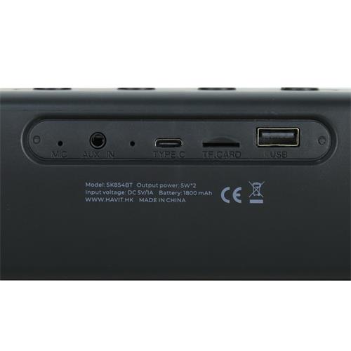 PARLANTE MULTIMEDIA MINI BARRA SONIDO CON LED/USB/TF/AUX/BLT