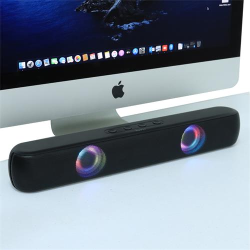 PARLANTE MULTIMEDIA MINI BARRA SONIDO CON LED/USB/TF/AUX/BLT