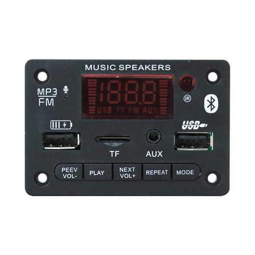 MODULO REPRODUCTOR MP3 CON 2 USB/SD/FM/BLT/AUX 5-12V