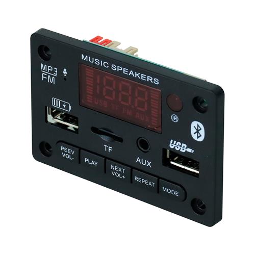 MODULO REPRODUCTOR MP3 CON 2 USB/SD/FM/BLT/AUX 5-12V