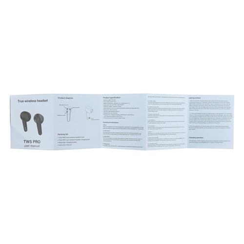 AUDIFONOS INALAMBRICO TWS EARBUDS BLANCO