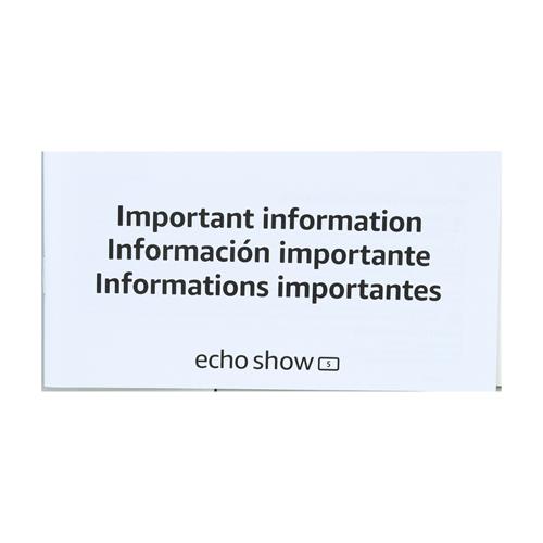 PARLANTE/PANTALLA INTELIGENTE 3ERA GEN. C/ALEXA CHARCOAL - CLA