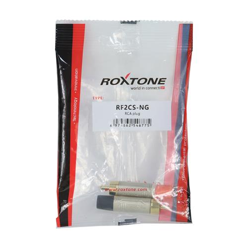 PLUG RCA METALICO NIQUEL-DORADO R/N X 2P