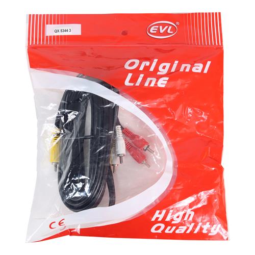 CABLE DVD 3 PLUG RCA X 3 PLUG RCA 3MT GRUESO
