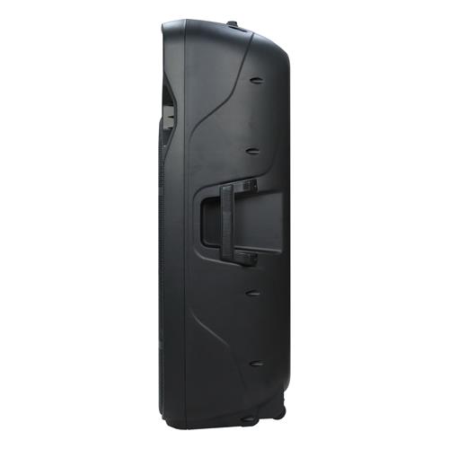 CAJA AMPLIFICADA DOBLE 15 PULG. 150.000W C/MIC/LUZ LED - DESC