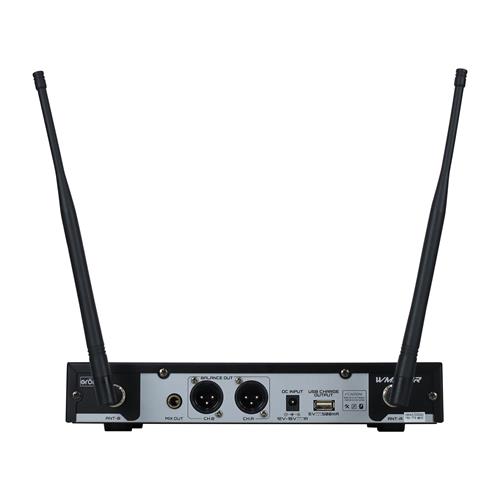 MICROFONO INALAMBRICO DOBLE UHF CON BATERIA RECARGABLE
