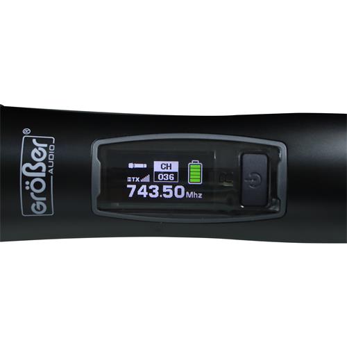 MICROFONO INALAMBRICO DOBLE UHF CON BATERIA RECARGABLE