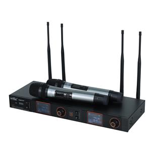 MICROFONO INAL. DOBLE UHF CON EFECTOS PARA RACK
