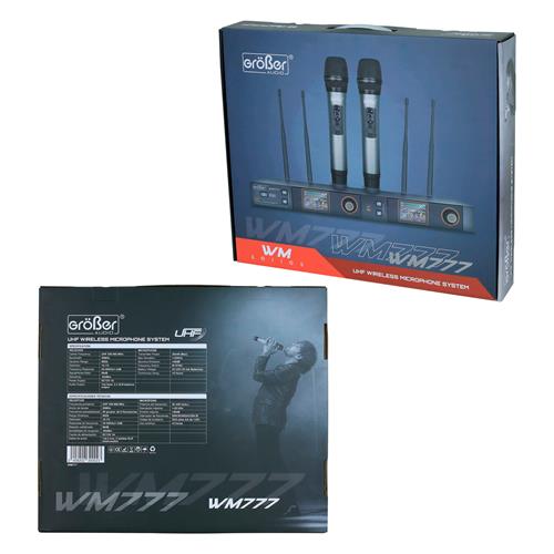 MICROFONO INAL. DOBLE UHF CON EFECTOS PARA RACK