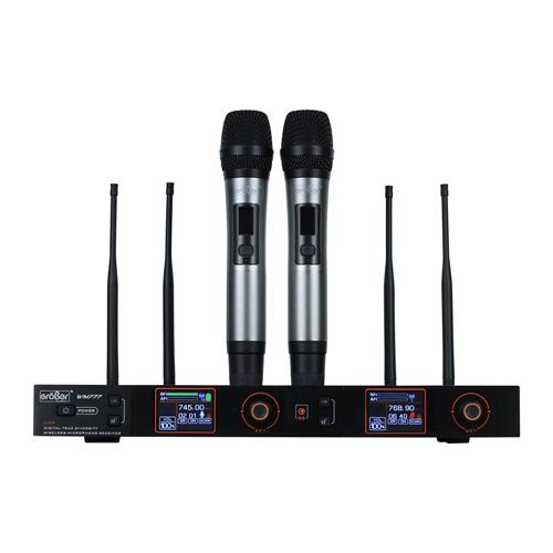 MICROFONO INAL. DOBLE UHF CON EFECTOS PARA RACK
