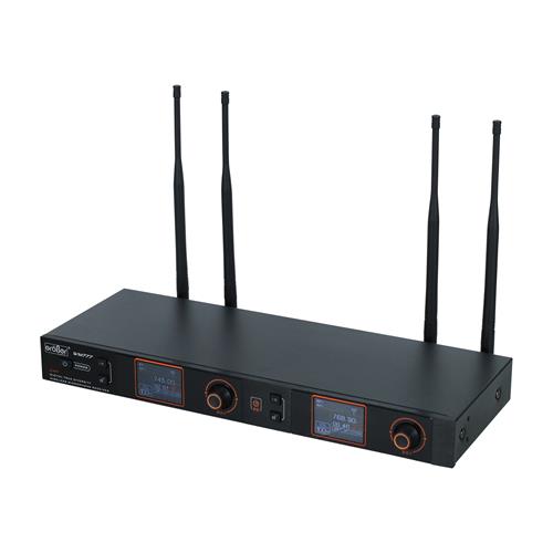 MICROFONO INAL. DOBLE UHF CON EFECTOS PARA RACK