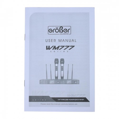 MICROFONO INAL. DOBLE UHF CON EFECTOS PARA RACK