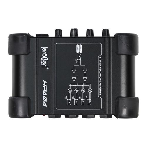 AMPLIFICADOR DE AUDIFONOS 4 CANALES