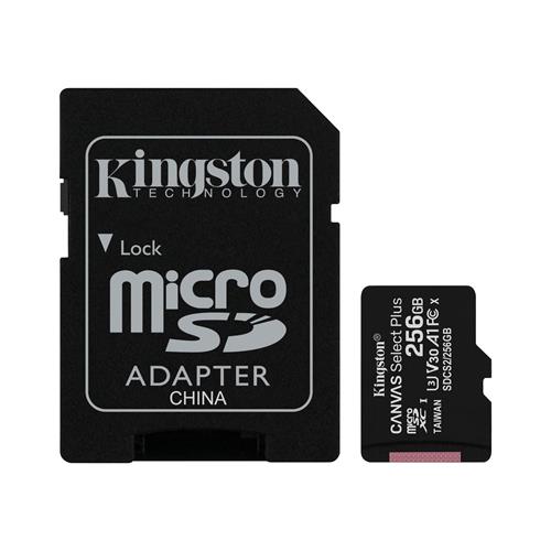 TARJETA MICRO SDXC 256GB CLASE 10 CON ADAPTADOR - CLA
