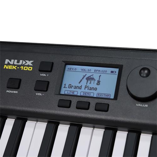TECLADO ELECTRONICO 61 TECLAS 500 TONOS MIDI/RECARGABLE/BT
