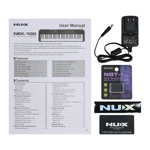 TECLADO ELECTRONICO 61 TECLAS 500 TONOS MIDI/RECARGABLE/BT