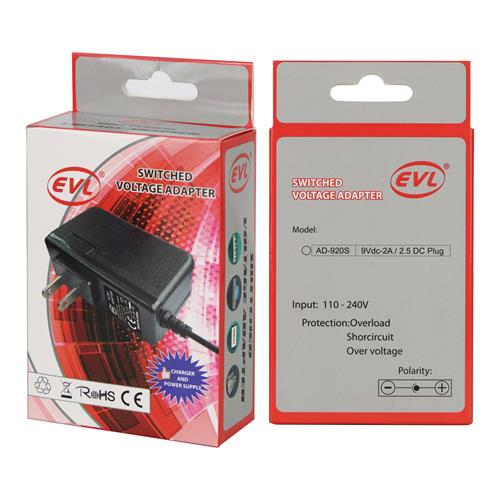 ADAPTADOR DE CORRIENTE INTELIGENTE FIJO 9V-2A PLUG 2.5
