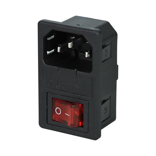 JACK CHASIS PODER AC CON PORTAFUSIBLE/SWITCH - CLA