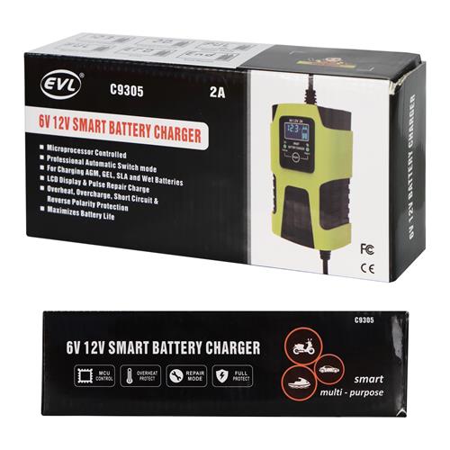 CARGADOR DE BATERIAS AUTOMATICO 3 PASOS 6V/12V