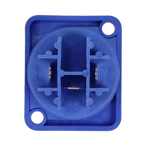 JACK AC CHASIS POWERCON 20A AZUL (IN)