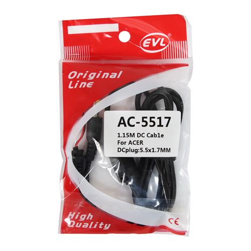 CABLE REPUESTO ACER PLUG 5.5X1.7MM