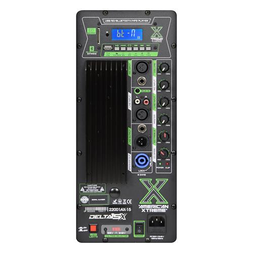 CAJA AMPLIFICADA 15 PULG. 75.000W C/PED/MIC/LED - DESC