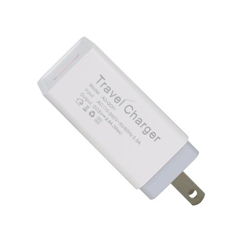ADAPTADOR DE CORRIENTE FIJO 5V-2.4A C/CABLE USB X TIPO C