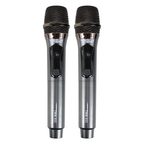 MICROFONO INALAMBRICO DOBLE UHF PERFORMANCE RECARGABLE