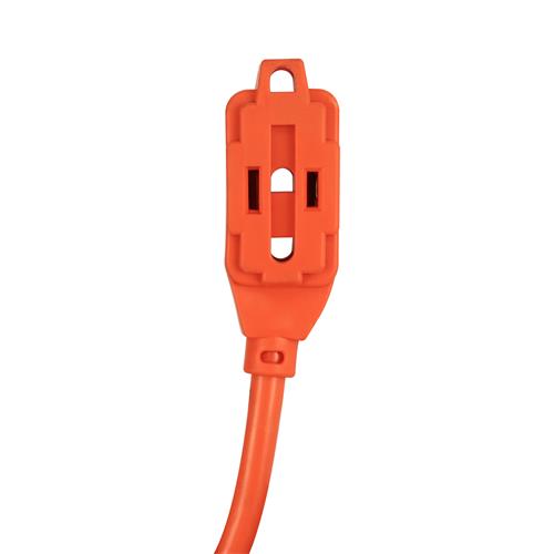 CABLE EXTENSION DE CORRIENTE NARANJA 3 TOMAS 15 METROS - CLA