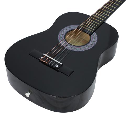 GUITARRA CLASICA 34 PULG. NEGRO SUNB. PACK